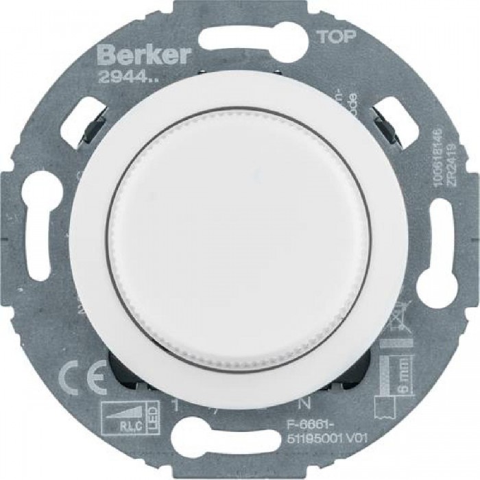 Dimmer Περιστροφικό Universal Λευκό 1930/Glas BERKER