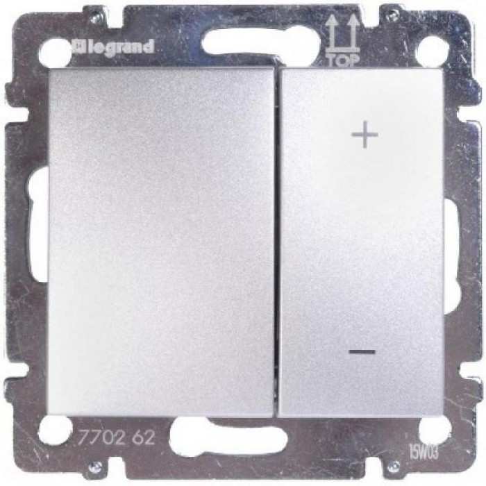 Dimmer Πλήκτρου 600W Αλουμίνιο Valena™ 770274 LEGRAND