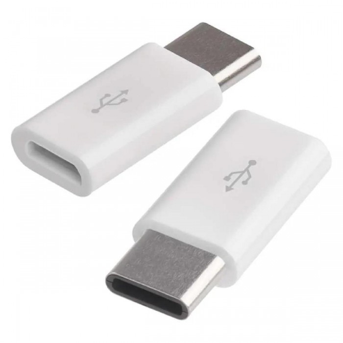 USB Adaptor USB MicroB Θηλυκό Σε USB TypeC Αρσενικό (Σετ 2τεμ.) SM7023 EMOS