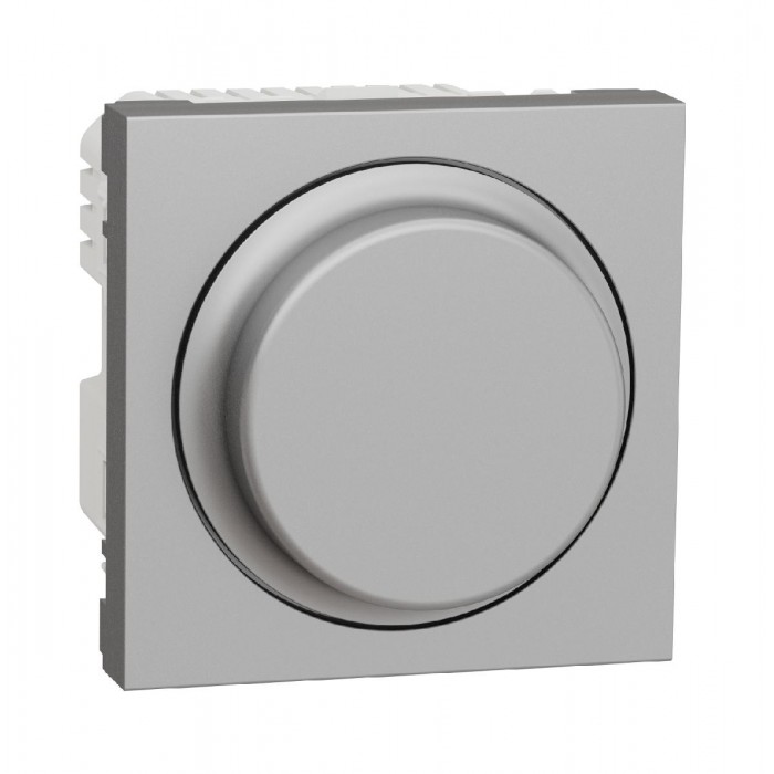 Dimmer Περιστροφικό Universal 2 Στοιχείων Αλουμίνιο NU351430 New Unica