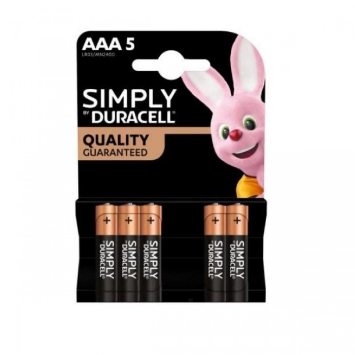 Μπαταρία Αλκαλική LR03 ΑΑΑ 1,5V (Blister 5τμχ) SIMPLY DURACELL