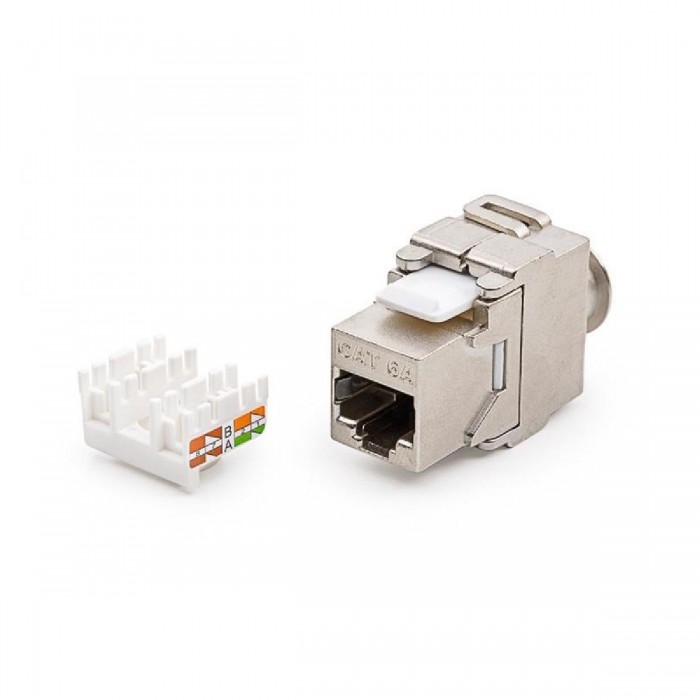 Keystone Jack Χαλκού RJ45 Cat.6A UTP shielded KEJ-CEA-S-10G KELINE