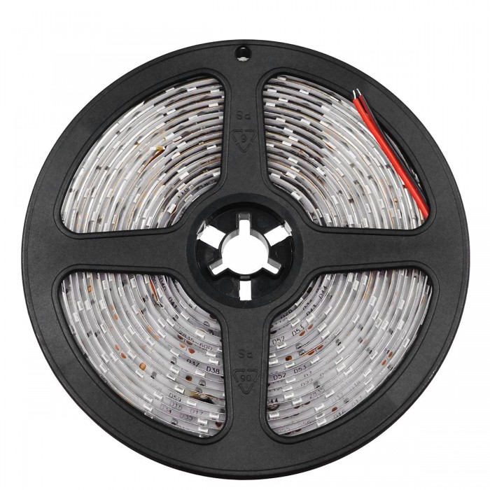 GloboStar® 70106 Ταινία LED SMD 2835 5m 4.8W/m 60LED/m 412lm/m 120° DC 12V Αδιάβροχη IP65 Μπλε