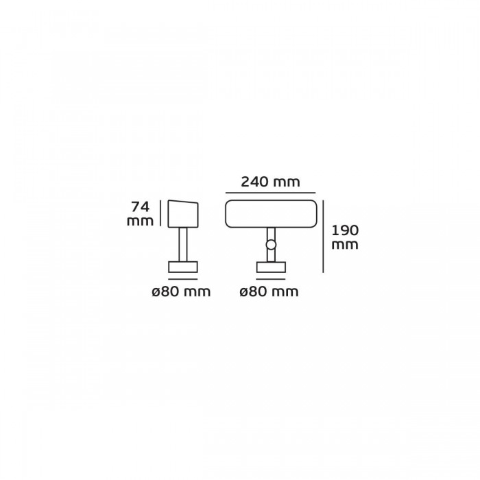 VK/ΗS-2206 - Φωτιστικό κήπου, G23/PL2U/2PIN, MAX 11W, IP44, μαύρο + γείωση 