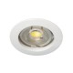  VK/03009G/W - Σποτ στρογγυλό, σταθερό, GU10/PAR16, Max12W (LED), IP20, ø7.7x2.5cm, λευκό