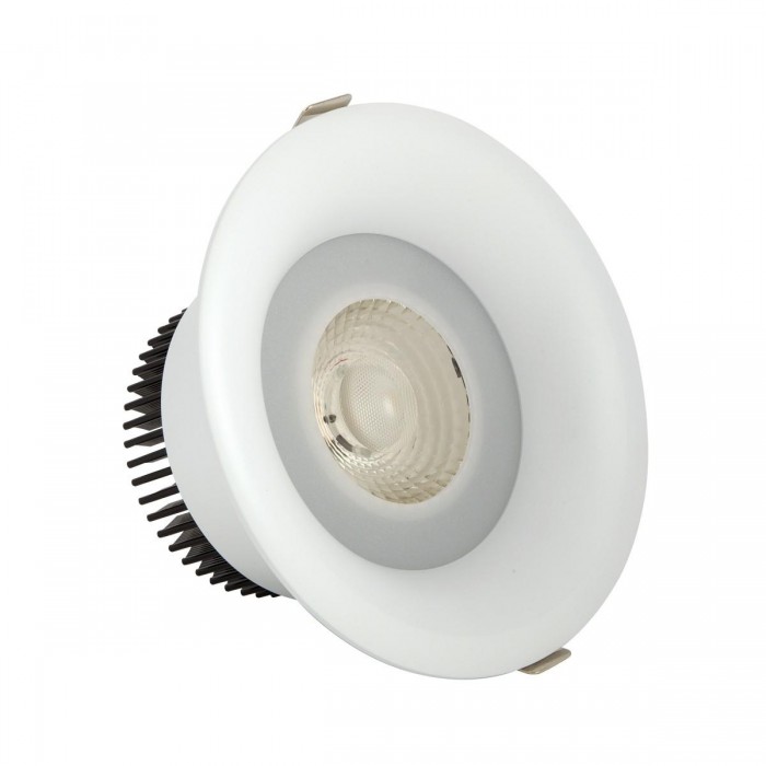  VK/04149/W/W/36 - Χωνευτό κινητό σποτ led, 15W, 3000K, 1.350lm, 36°-40°, IP65, ø18x12cm, λευκό