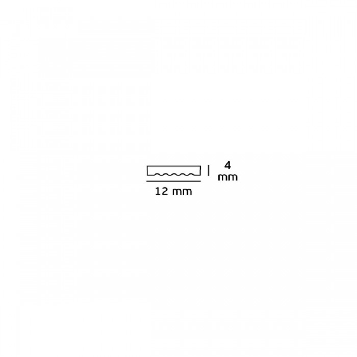 VK/00/AL - Προφίλ αλουμινίου για LED ταινίες, IP20. 2000x12x4mm