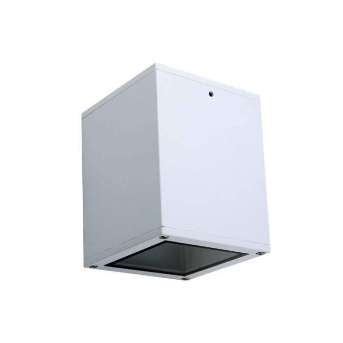 VK/01066/W - Σποτ οροφής, 240V, Ε27/Par30 ή A60, Max 20W (LED), IP54, 10.8x10.8x16cm, λευκό