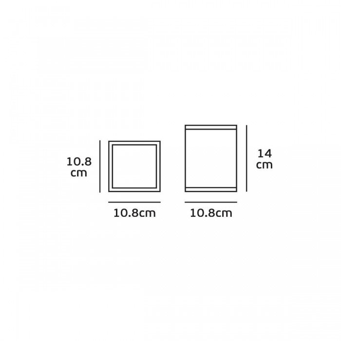 VK/01066/W - Σποτ οροφής, 240V, Ε27/Par30 ή A60, Max 20W (LED), IP54, 10.8x10.8x16cm, λευκό