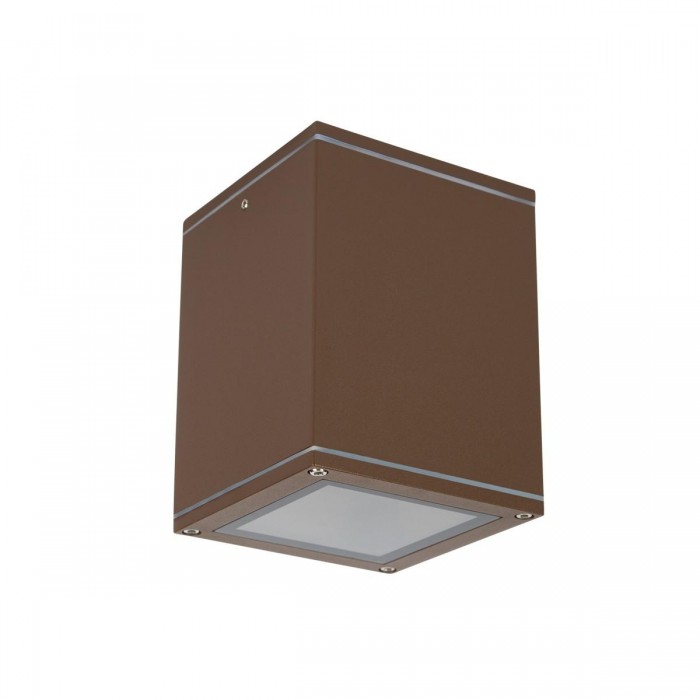 VK/01066/BR - Σποτ οροφής, 240V, Ε27/Par30 ή A60, Max 20W (LED), IP54, 10.8x10.8x16cm, καφέ σκουριάς