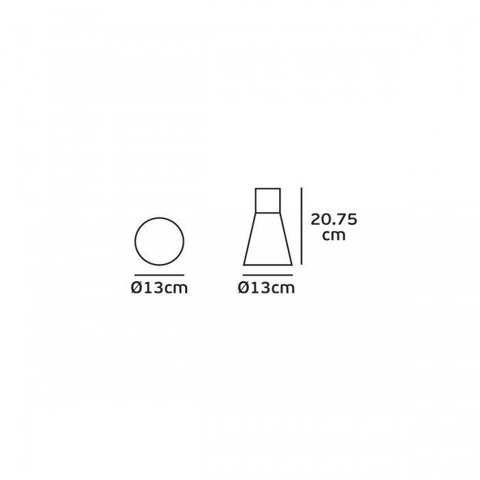 VK/02077/AN/W - Φωτιστικό Led οροφής, 100-240V, 9W, 3000K, 588lm, 55°, CRI>83, IP65, ø13x20.75cm, ανθρακί