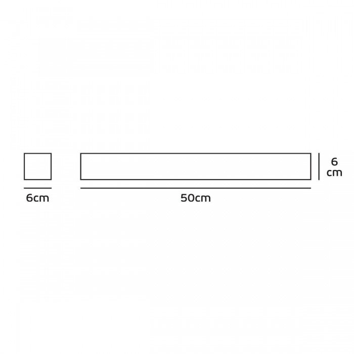 VK/02081/AN/W - Φωτιστικό Led τοίχου, Up/down, 220-240V, 20W, 3000K, 1818lm, CRI>84, IP65, 50x6x6cm, ανθρακί