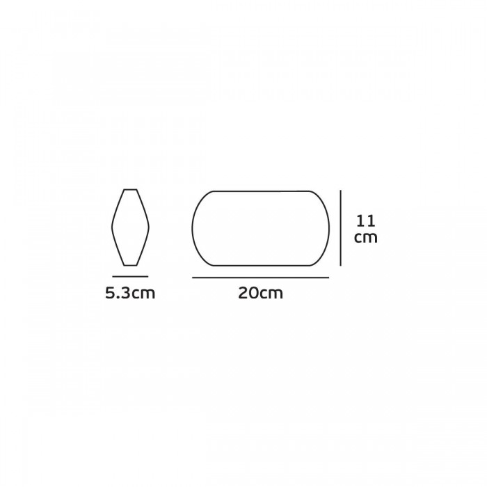 VK/02049/AN/W - Φωτιστικό Led τοίχου, Up/down, 220-240V, 10W, 3000K, 520lm, CRI>80, IP54, 20x11x5.3cm, ανθρακί